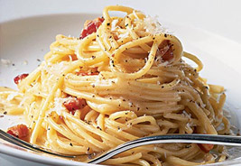 Pecorino Romano con Spaghetti